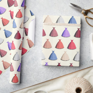 Gift wrap Quinceañera debutante bridal dress