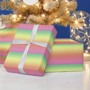 Gift Wrap - Rainbow Stripes