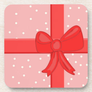 gift wrap ribbon coaster
