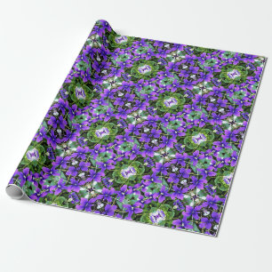 Gift Wrap Roll Woodland Violets