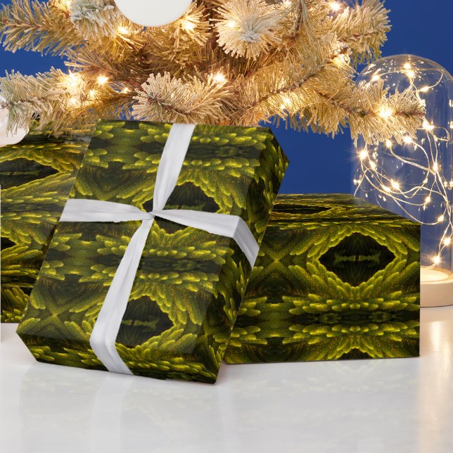 Gift Wrap with Hawaiian Christmas tree branch (Holidays)
