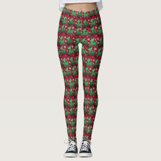 Gift Wrap'd Green Snowflake Leggings