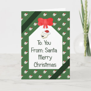 Gift Wrapped Christmas Holiday Card