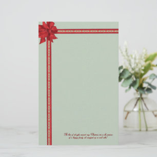 Gift Wrapped Christmas Stationery