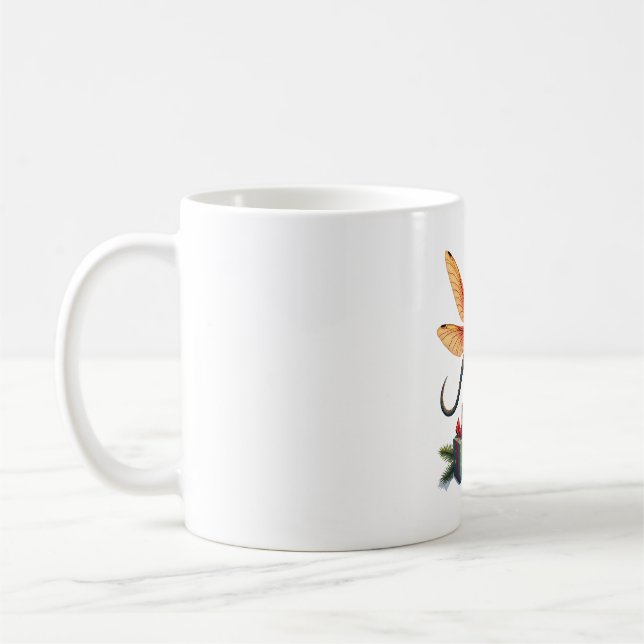 Gift-Wrapped Dragonfly Coffee Mug (Left)