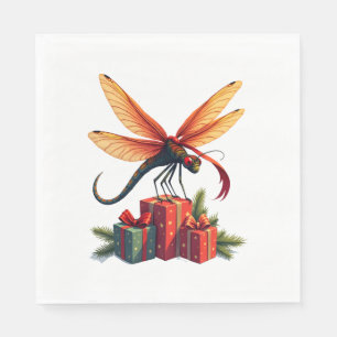 Gift-Wrapped Dragonfly Napkin