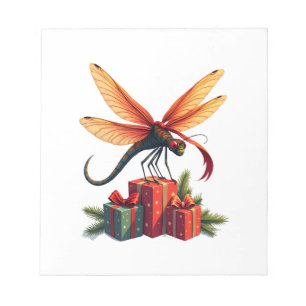 Gift-Wrapped Dragonfly Notepad