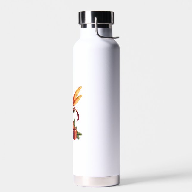 Gift-Wrapped Dragonfly Water Bottle (Left)