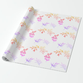 Gift Wrapping Paper Gradient Leaf Seamless