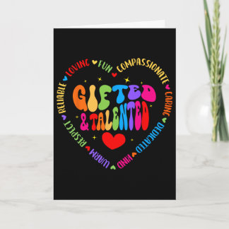 Gifted And Talented Teacher Appreciation Week Ck T Card