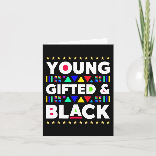 Gifted Black Girl Magic Juneteenth Black History M Card (Front)