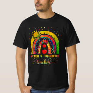 Gifted Education Teacher Rainbow Gifted And Talent T-Shirt