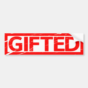 Gifted Stamp Bumper Sticker