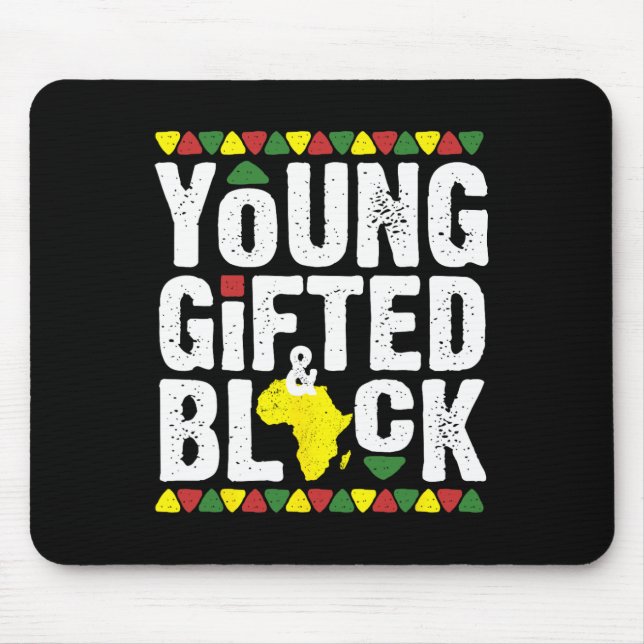 Gifted Young Black Dashiki African Pride History M Mouse Pad (Front)
