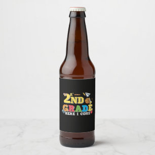 Gifts 2nd Teacher 2nd Grade Here I Come Beer Bottle Label