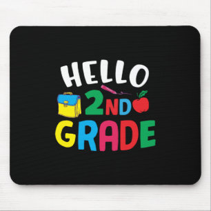 Gifts 2nd Teacher Hello 2nd Grade Mouse Pad