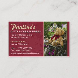 Gifts and Collectibles Shop Business Card