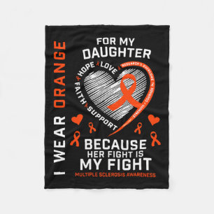 Gifts Apparel Fight Daughter Multiple Sclerosis Aw Fleece Blanket