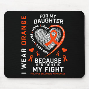 Gifts Apparel Fight Daughter Multiple Sclerosis Aw Mouse Pad