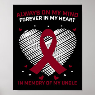 Gifts Blood Cancer Products Uncle Multiple Myeloma Poster
