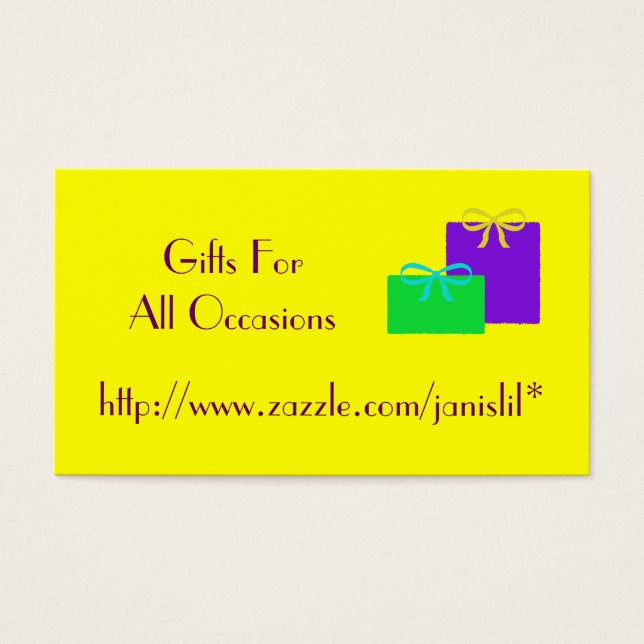 Gifts Business Card (Front)