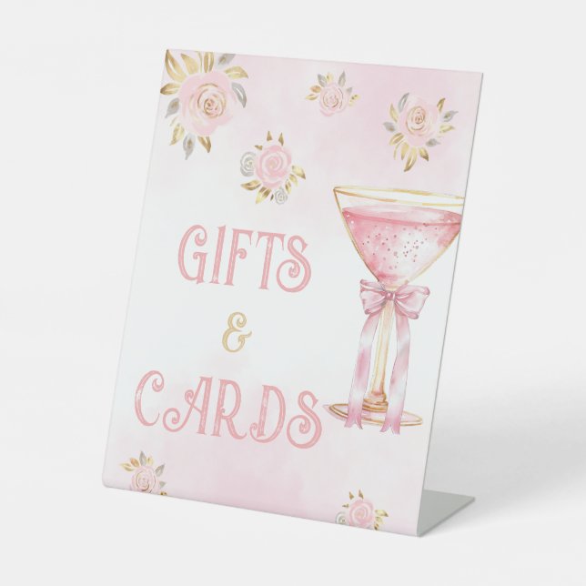 Gifts & Cards Floral Bridal Shower Sign (Front)