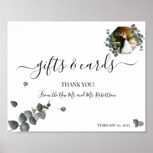 Gifts & Cards Wedding Greenery Eucalyptus Sign