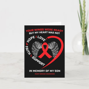 Gifts Clothing In Memory Of My Son Heart Disease A Card