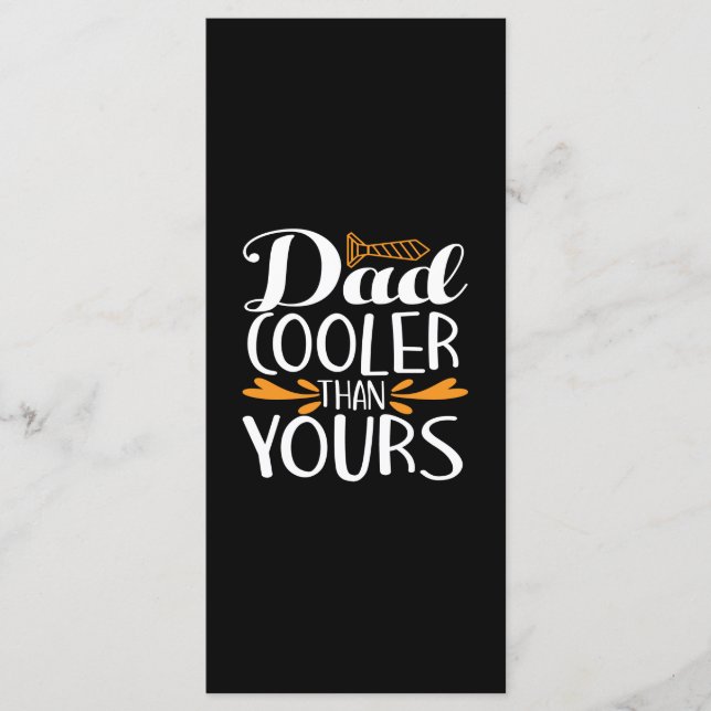 Gifts Dad | Dad Cooler Than Yours Menu (Front)