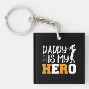 Gifts Dad   Daddy Is My Hero Key Ring