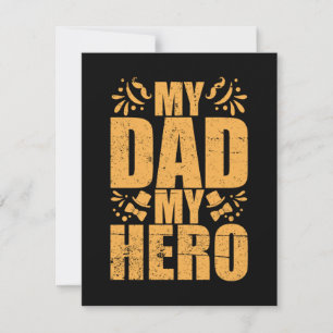 Gifts Dad My Dad My Hero Card