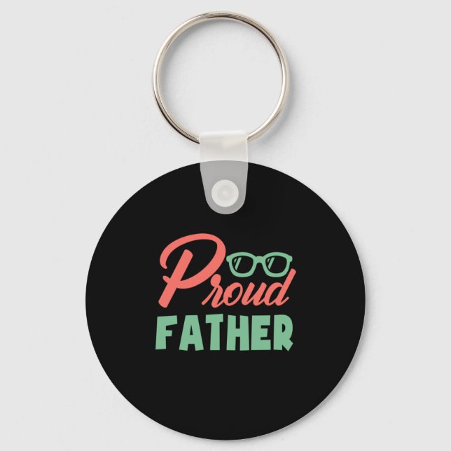 Gifts Dad | Proud Father Key Ring (Front)