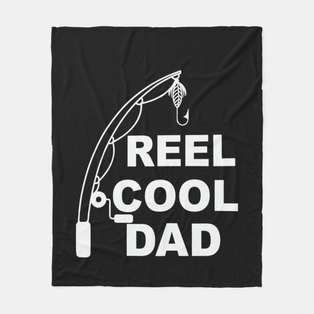Gifts Dad | Reel Cool Dad Fleece Blanket (Front)