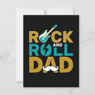 Gifts Dad Rock And Roll Dad Card