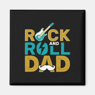 Gifts Dad   Rock And Roll Dad Magnet