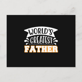 Gifts Dad | World's Greatest Father Postcard