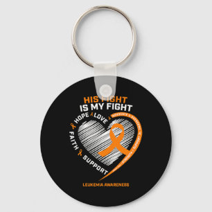 Gifts Fighter Leukaemia Awareness Husnd Men Leukem Key Ring