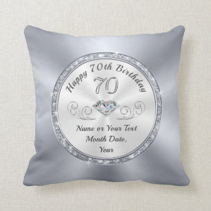Gifts for 70 year old Woman Birthday Gift Ideas Cushion