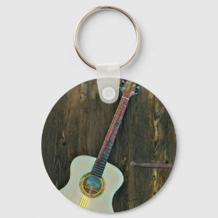 Gifts for a musician guitarist key ring