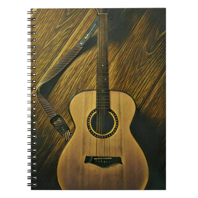 Gifts for a musician guitarist notebook (Front)