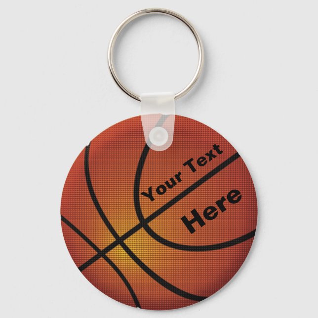 Gifts for Coaches Basketball Keychains Personalise (Front)