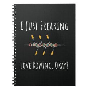 Gifts For Crew Rowers Rowing Boat Sports Racing Notebook