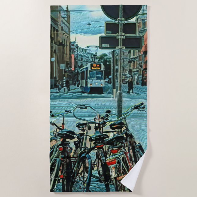Gifts for cyclists 2022 beach towel (Front)