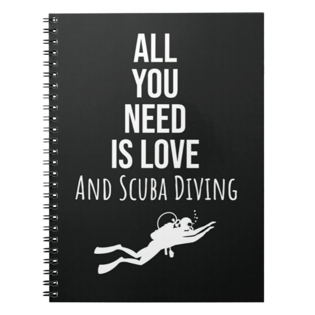 Gifts For Divers Scuba Diving Snorkelling Sport Notebook (Front)