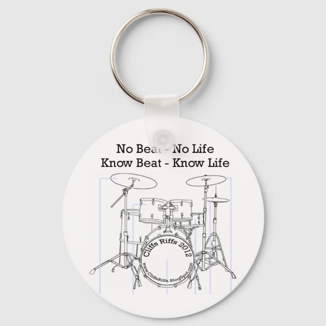 Gifts for Drummers, Musicians, and Dancers Key Ring (Front)