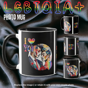 Gifts for Gay Trans LGBTQIA Couples Personalised Mug