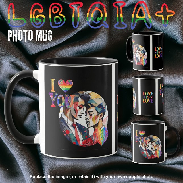 Gifts for Gay Trans LGBTQIA Couples Personalised Mug (Creator Uploaded)