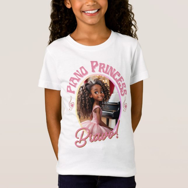 Gifts for gils who love to play the piano T-Shirt (Front)