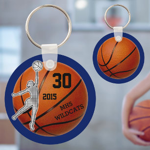Gifts for Girls Basketball Team PERSONALIZED Key Ring