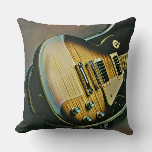 Gifts for guitarist cushion (Front)